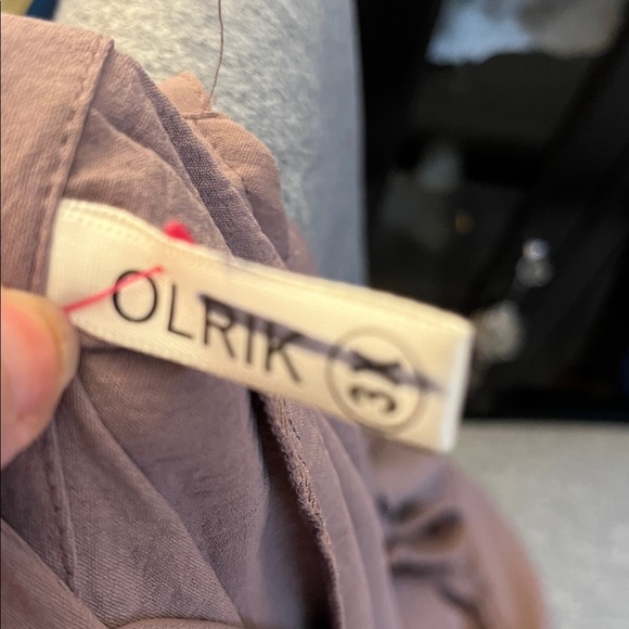 OLRIK Taupe Stretchy Crepe Coulotte Wide Leg Romper Plus Size 3X - Picture 10 of 14